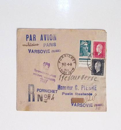 64 plis majorité par avion de divers pays, Italie bien représentée dont Italie n°77 OBL cachet violet