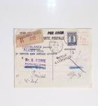 64 plis majorité par avion de divers pays, Italie bien représentée dont Italie n°77 OBL cachet violet