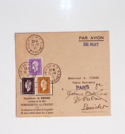 64 plis majorité par avion de divers pays, Italie bien représentée dont Italie n°77 OBL cachet violet