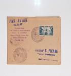 64 plis majorité par avion de divers pays, Italie bien représentée dont Italie n°77 OBL cachet violet