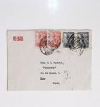 64 plis majorité par avion de divers pays, Italie bien représentée dont Italie n°77 OBL cachet violet