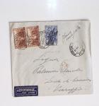 64 plis majorité par avion de divers pays, Italie bien représentée dont Italie n°77 OBL cachet violet