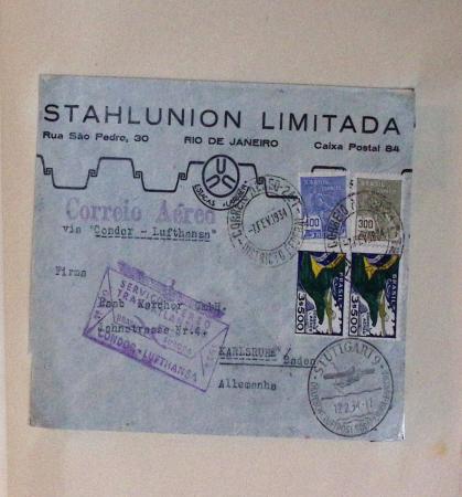Ligne d'Amérique du Sud - 40 plis majorité Condor Zeppelin, 6.6.1930 tentative Mermoz Brasil-Europa 6.6.1930