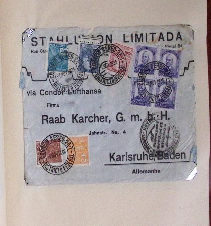 Ligne d'Amérique du Sud - 40 plis majorité Condor Zeppelin, 6.6.1930 tentative Mermoz Brasil-Europa 6.6.1930