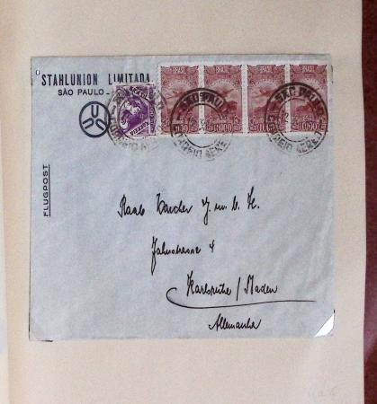 Ligne d'Amérique du Sud - 40 plis majorité Condor Zeppelin, 6.6.1930 tentative Mermoz Brasil-Europa 6.6.1930