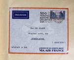 51 premiers vols de France dans un album souple bleu ancien 1935 - 1940 dont 4 Daguins "100ème traversée aérienne de l'Atlantique Sud" (1936)