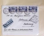 51 premiers vols de France dans un album souple bleu ancien 1935 - 1940 dont 4 Daguins "100ème traversée aérienne de l'Atlantique Sud" (1936)