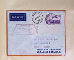 51 premiers vols de France dans un album souple bleu ancien 1935 - 1940 dont 4 Daguins "100ème traversée aérienne de l'Atlantique Sud" (1936)