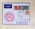 51 premiers vols de France dans un album souple bleu ancien 1935 - 1940 dont 4 Daguins "100ème traversée aérienne de l'Atlantique Sud" (1936)