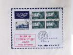 51 premiers vols de France dans un album souple bleu ancien 1935 - 1940 dont 4 Daguins "100ème traversée aérienne de l'Atlantique Sud" (1936)
