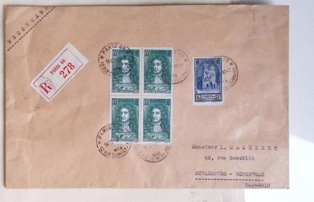 51 premiers vols de France dans un album souple bleu ancien 1935 - 1940 dont 4 Daguins "100ème traversée aérienne de l'Atlantique Sud" (1936)