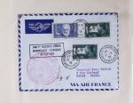 51 premiers vols de France dans un album souple bleu ancien 1935 - 1940 dont 4 Daguins "100ème traversée aérienne de l'Atlantique Sud" (1936)