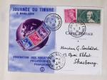 51 premiers vols de France dans un album souple bleu ancien 1935 - 1940 dont 4 Daguins "100ème traversée aérienne de l'Atlantique Sud" (1936)