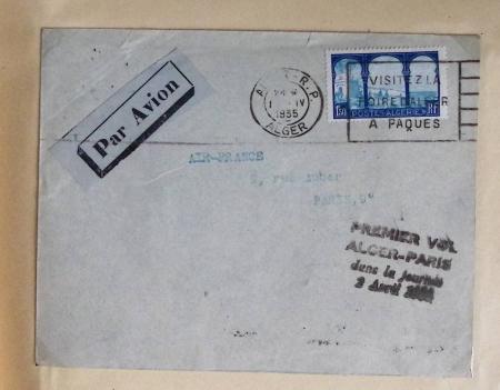 Collection de 66 premiers vols dont 1ères liaisons Aéromaritime 1937 (Afrique) - Indochine dont 5 premiers vols Hanoï - Hong Kong 1938