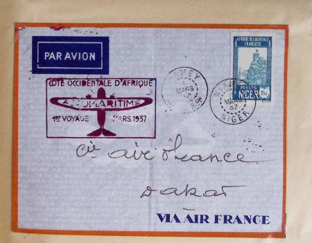 Collection de 66 premiers vols dont 1ères liaisons Aéromaritime 1937 (Afrique) - Indochine dont 5 premiers vols Hanoï - Hong Kong 1938