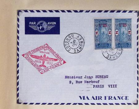 Collection de 66 premiers vols dont 1ères liaisons Aéromaritime 1937 (Afrique) - Indochine dont 5 premiers vols Hanoï - Hong Kong 1938