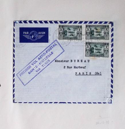 Collection de 66 premiers vols dont 1ères liaisons Aéromaritime 1937 (Afrique) - Indochine dont 5 premiers vols Hanoï - Hong Kong 1938