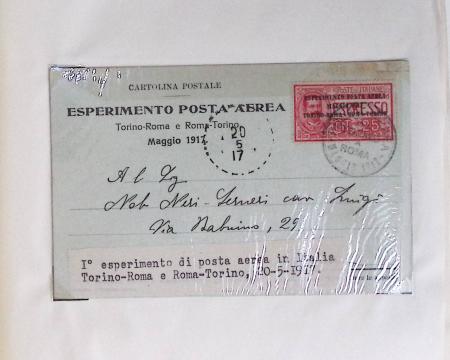 45 premiers vols d'Italie et dépendances dont PA n°50 sur lettre de la croisière aérienne décénnale adressée à New-York et d'autres pièces interressantes