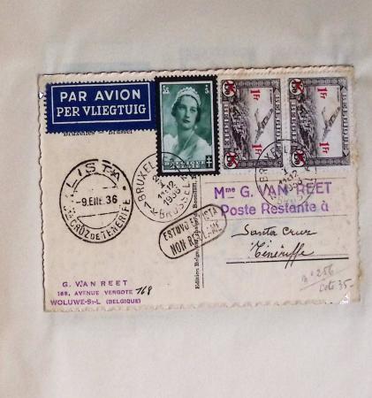 45 premiers vols de Belgique (1930 - 1938) dans un album souple brun ancien