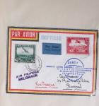 45 premiers vols de Belgique (1930 - 1938) dans un album souple brun ancien