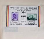Belgique. 43 premiers vols 1938 - 1939 dont 2 Zeppelins vers l'Allemagne, dans un album souple brun ancien