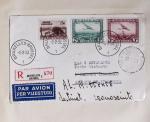 Belgique. 43 premiers vols 1938 - 1939 dont 2 Zeppelins vers l'Allemagne, dans un album souple brun ancien