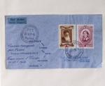 Belgique. 43 premiers vols 1938 - 1939 dont 2 Zeppelins vers l'Allemagne, dans un album souple brun ancien