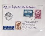 Belgique. 43 premiers vols 1938 - 1939 dont 2 Zeppelins vers l'Allemagne, dans un album souple brun ancien