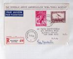 Belgique. 43 premiers vols 1938 - 1939 dont 2 Zeppelins vers l'Allemagne, dans un album souple brun ancien
