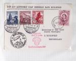 Belgique. 43 premiers vols 1938 - 1939 dont 2 Zeppelins vers l'Allemagne, dans un album souple brun ancien