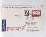 Belgique. 43 premiers vols 1938 - 1939 dont 2 Zeppelins vers l'Allemagne, dans un album souple brun ancien