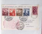 Belgique. 43 premiers vols 1938 - 1939 dont 2 Zeppelins vers l'Allemagne, dans un album souple brun ancien