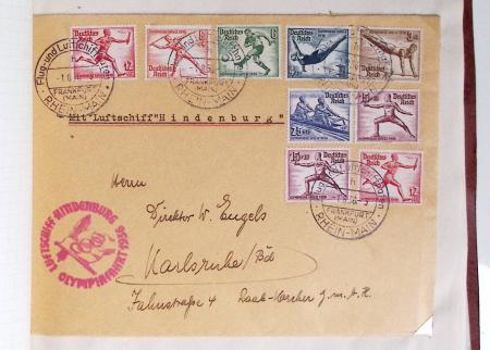 35 premiers vols de divers pays 1936 - 1939 dont Allemagne (Zeppelins) - Hong Kong - Autriche - Pays Bas - Suisse