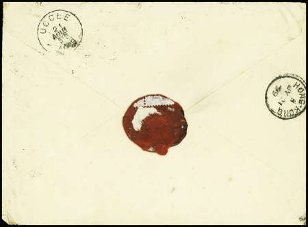 1899 Cover to Belgium franked by CIP 1/2c brown(2),