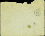 1899 Cover to Belgium franked by CIP 1/2c brown(2),