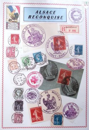 1914-18 Alsace reconquise, lot de lettres des célèbres