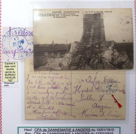 1914-18 Alsace reconquise, lot de lettres des célèbres