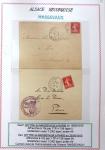 1914-18 Alsace reconquise, lot de lettres des célèbres