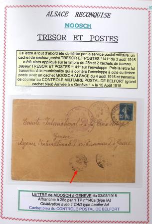 1914-18 Alsace reconquise, lot de lettres des célèbres