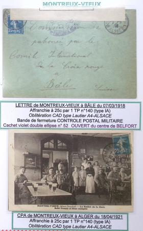 1914-18 Alsace reconquise, lot de lettres des célèbres