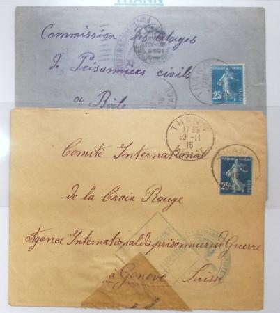 1914-18 Alsace reconquise, lot de lettres des célèbres