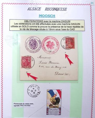 1914-18 Alsace reconquise, lot de lettres des célèbres
