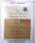 1914-18 Alsace reconquise, lot de lettres des célèbres