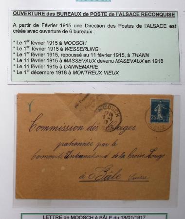 1914-18 Alsace reconquise, lot de lettres des célèbres