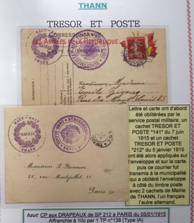 1914-18 Alsace reconquise, lot de lettres des célèbres