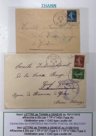 1914-18 Alsace reconquise, lot de lettres des célèbres