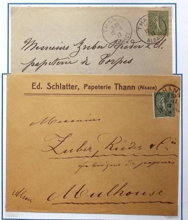 1914-18 Alsace reconquise, lot de lettres des célèbres