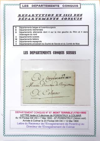 1793-1815, Collection de lettres des départements conquis