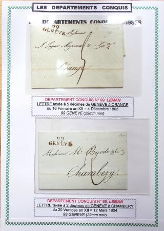 1793-1815, Collection de lettres des départements conquis