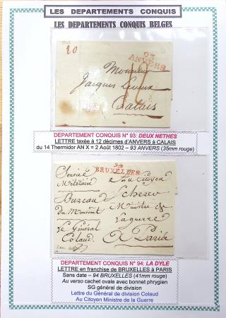 1793-1815, Collection de lettres des départements conquis